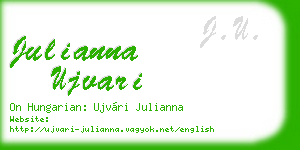 julianna ujvari business card