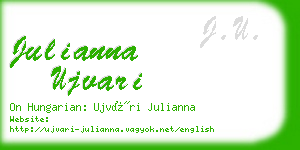 julianna ujvari business card